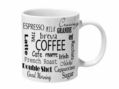 

Mooch Wale Coffee Sayings Ceramic Mug(325 ml), Multicolor
