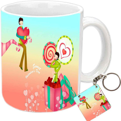 Raj Laxmi valentine propose gifts white Ceramic Mug(408 ml)