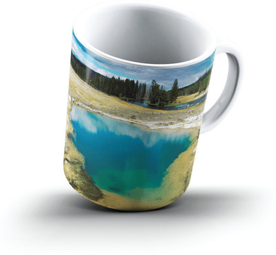 

Ucard Morning Glory Pool Yellowstone National Park Wyoming2506 Bone China, Ceramic, Porcelain Mug(325 ml), Multicolor