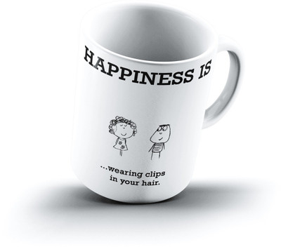 

Ucard Happiness Is1651 Bone China, Ceramic, Porcelain Mug(325 ml)