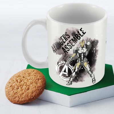 

Posterboy Avengers Assemble - America Officially Licensed Ceramic Mug(350 ml), Multicolor