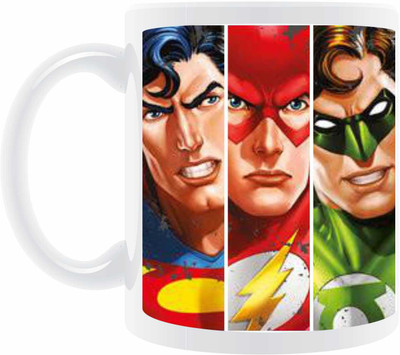 

AB Posters justice league Ceramic Mug(350 ml), Multicolor