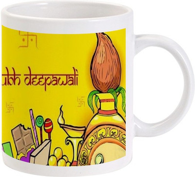 

Lolprint 84 Diwali Ceramic Mug(325 ml)