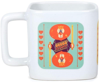 

Chumbak Taash Ceramic Mug(250 ml), Multicolor