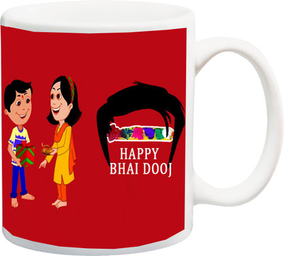 

ME&YOU Bhayi Dooj Special GIft For Brother And Sister Ceramic Mug(325 ml), Multicolor