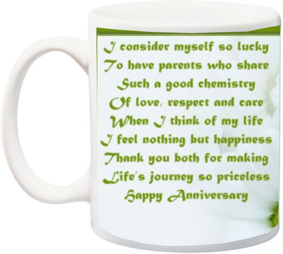 

ME&YOU Gift for Husband/Wife/Mom/Dad/Couples/Lover;I consider myself so locky Ceramic Mug(325 ml), Multicolor