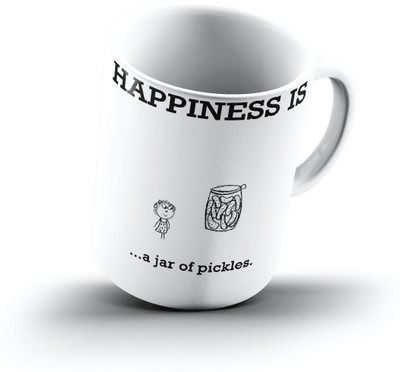 

Ucard Happiness Is2387 Bone China, Ceramic, Porcelain Mug(325 ml)