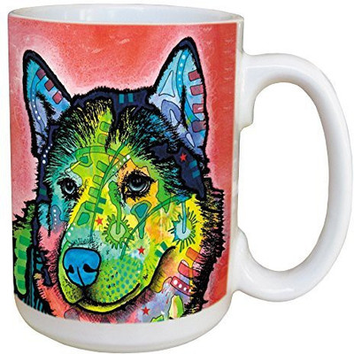 

Tree-Free Greetings Greetings 46215 Dean Russo Great Dog Ceramic with Full-Sized Handle, 15-Ounce Ceramic Mug(60 ml), Multicolor