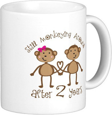 41% OFF on Exoctic Silver Rab Ne Bana Di Jodi A001 Ceramic Coffee Mug(350 ml)