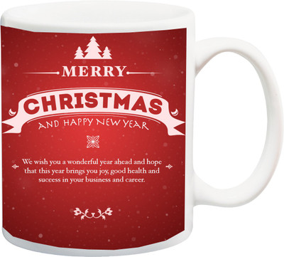 

ME&YOU We Wish You A Wonderful Year Ahead And Hope This Year Brings You Joy Ceramic Mug(325 ml), Multicolor