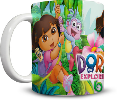 

Ackme Design cartoon characters, dora the explorer Ceramic Mug(325 ml), Multicolor