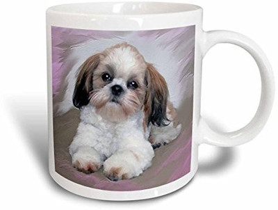 

3dRose Shih Tzu Puppy, 15-Ounce Ceramic Mug(60 ml), Multicolor