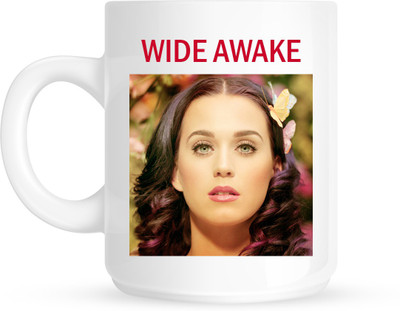 

HuppmeGift Katy Perry White Ceramic Mug(350 ml)