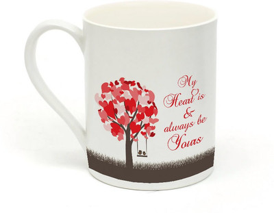 

Sowing Happiness MUG332 Ceramic Mug(350 ml), White