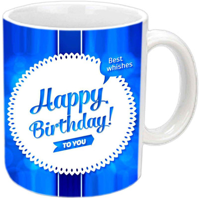 

Raj Laxmi best wishes b'day white Ceramic Mug(350 ml)