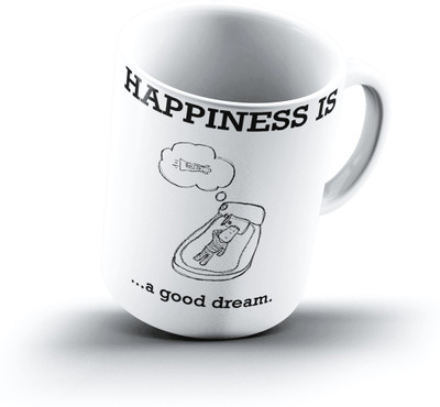 

Ucard Happiness Is2122 Bone China, Ceramic, Porcelain Mug(325 ml)