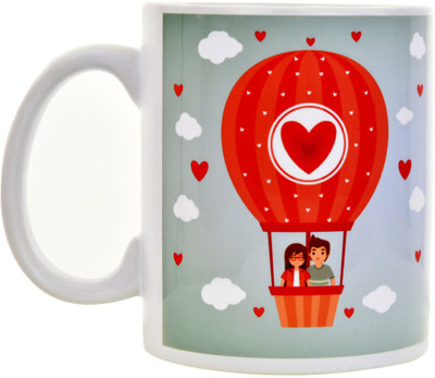 

Halowishes Love in Air Quote Ceramic Mug(325 ml), Multicolor