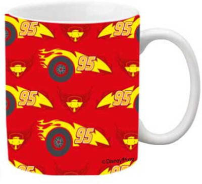 

ORKA Pixar Cars Digital Printed Ceramic Mug(350 ml), Multicolor