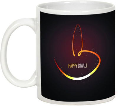 

AllUPrints Gifts For Deepawali - Have A Wonderful Diwali Ceramic Mug(325 ml), White