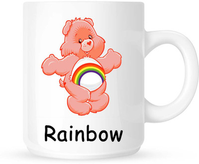 

HuppmeGift Rainbow Teddy White Ceramic Mug(350 ml)