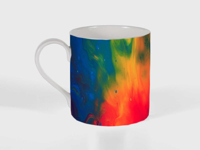 

mahis fashion Angled Ceramic Mug(250 ml), Multicolor