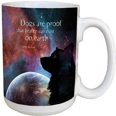 

Tree-Free Greetings Greetings 46179 Angi and Silas Dogs Heaven Ceramic with Full-Sized Handle, 15-Ounce Ceramic Mug(60 ml), Multicolor