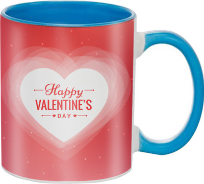 

SKY TRENDS Great Romantic Love Best Gifts For Valentine Day For Girlfriend Boyfriend Fiance Wife Husband, Anniversary,Christmas, Design 069 Ceramic Mug(325 ml), Blue