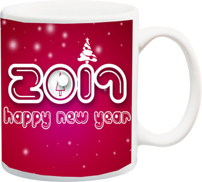

ME&YOU Christmas and Happy New Year 2017 Gifts Ceramic Mug(325 ml), Pink