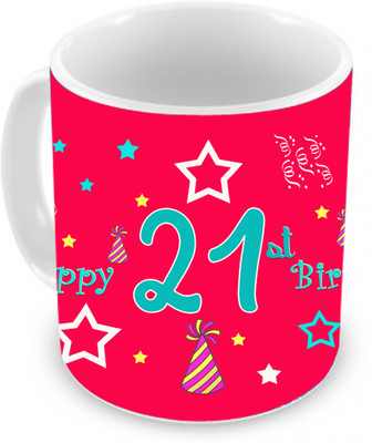 58% OFF on TIED RIBBONS Gift For 18th Happy Birthday Ceramic Coffee Mug(350 ml)