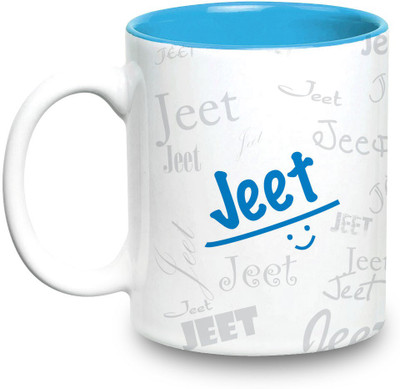 

Hot Muggs Me Graffiti - Jeet Ceramic Mug(315 ml), Multicolor