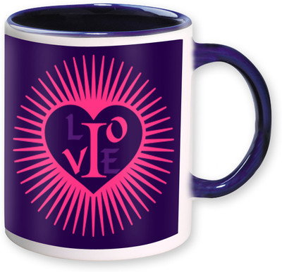 

Heyworlds love valentine gifts Ceramic Mug(325 ml), Multicolor