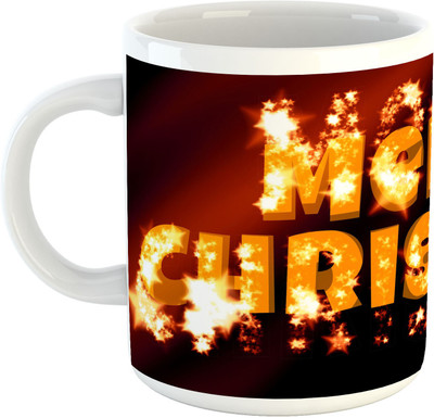 

Deeher Gifts Merry Christmas Design62 Ceramic Mug(330 ml), Multicolor