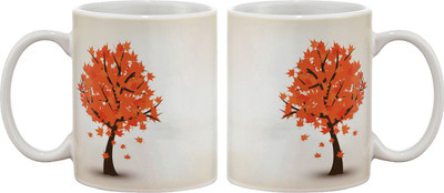 

Artifa Autumn Tree Porcelain, Ceramic Mug(350 ml), Multicolor