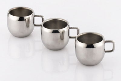 

Mahavir Love Stainless Steel(Silver, Pack of 3)