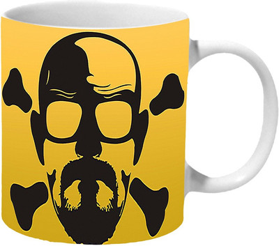 

Mooch Wale Breaking Bad Walter White Danger Skull Ceramic Mug(325 ml), Multicolor