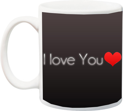 

ME&YOU Special Quotes I Love You Printed Ceramic Mug(325 ml), Multicolor