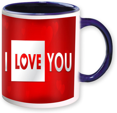 

Heyworlds i love you valentine day gifts 0123 Ceramic Mug(325 ml), Multicolor