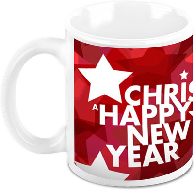 

Homesogood Enjoy Christmas Enjoy New Year Ceramic Mug(325 ml)