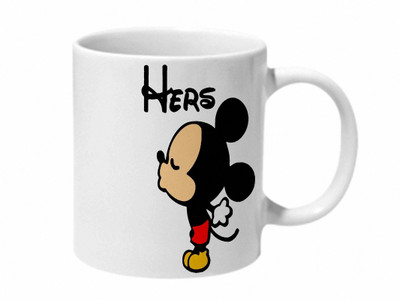 

Mooch Wale His And Hers Ceramic Mug(325 ml), Multicolor