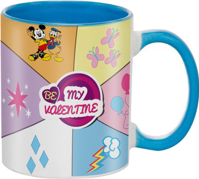 

SKY TRENDS Beautiful Special and Best Happy Valentine Gifts for Boyfriend Girlfriend Fiance Wife Husband Friends Birthday Anniversary032 Ceramic Mug(325 ml), Blue