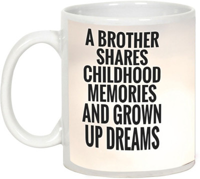 

AllUPrints Gift For Rakhi - Colorful Design Celebrate Rakshabandhan Ceramic Mug(325 ml), White