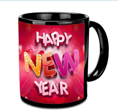 

Raj Laxmi Sweet new eve black Ceramic Mug(350 ml)