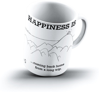 

Ucard Happiness Is2260 Bone China, Ceramic, Porcelain Mug(325 ml)