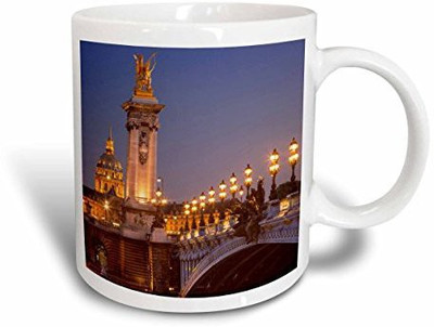 

3dRose Pont Alexandre Iii, River Seine, Paris, France Eu09 Bjn0622 Brian Jannsen Ceramic, 15 oz, White Ceramic Mug(60 ml), Multicolor