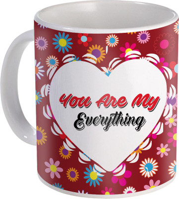 

SKY TRENDS Can't Help Falling in Love mug Best Gift for Valentine's Day, Her, Girlfriend,boy friend,husband, Wife,Birthday, Anniversary,Christmas or Any Holidays Design 01 Ceramic Mug(320 ml), Blue;white