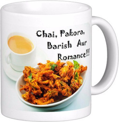 

Exoctic Silver Monsoon Rain Quotes X020 Ceramic Mug(300 ml), Multicolor