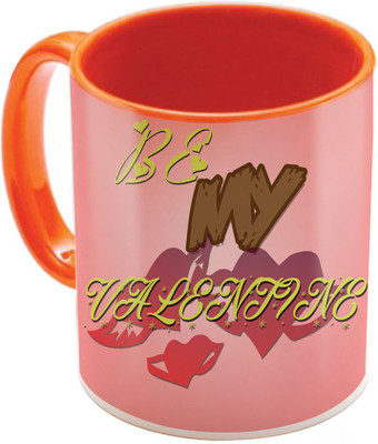 

SKY TRENDS Valentine Gift for Girlfriend Love Printed I Love U Forever Perfect for Her Him Wife Fiance Anniversary And Birthday STGD076 Ceramic Mug(325 ml), Orange