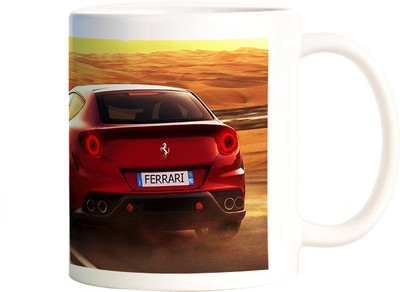 

Rangeele Inkers Ferrari In Alone Ceramic Mug(300 ml), Multicolor