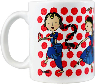 

Chumbak MG203 Ceramic Mug(300 ml, Pack of 141), Multicolor