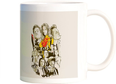 

Rangeele Inkers Cult Movies Fashion Ceramic Mug(300 ml), Multicolor